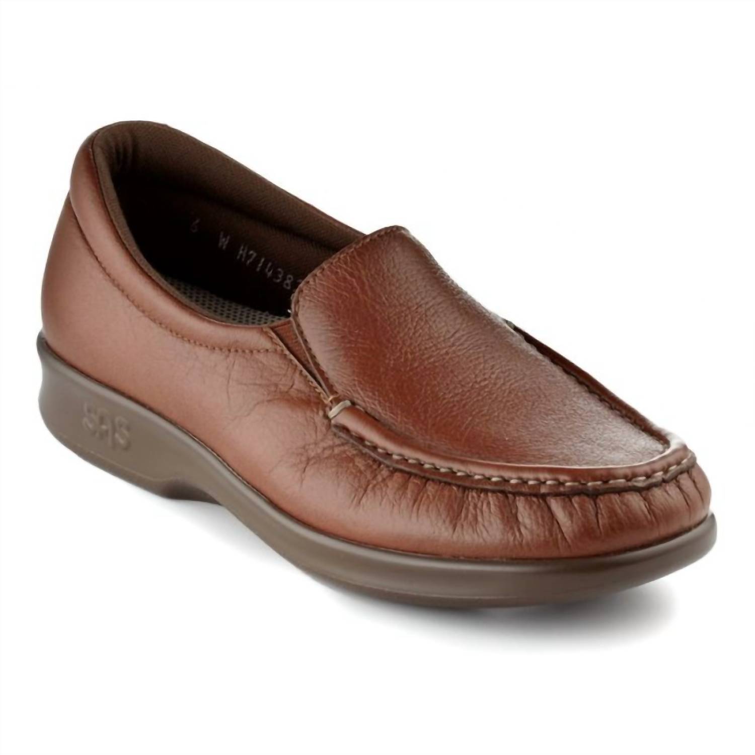 New Sas Women's Twin Slip On Loafer In Brandy